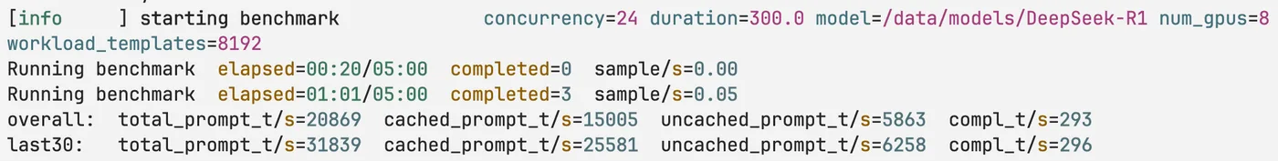Figure 2: Terminal logs while a run is ongoing.